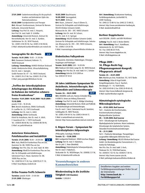 Ärzteblatt Januar 2009 - Ärztekammer Mecklenburg-Vorpommern