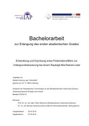 Bachelorarbeit - Leibniz-Institut für Atmosphärenphysik an der ...