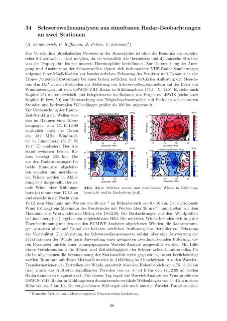 Institutsbericht 2002/2003 - Leibniz-Institut für Atmosphärenphysik ...