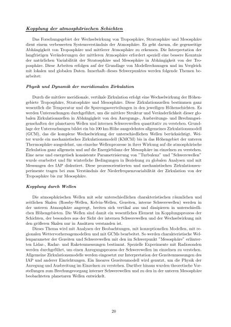 Institutsbericht 2002/2003 - Leibniz-Institut für Atmosphärenphysik ...