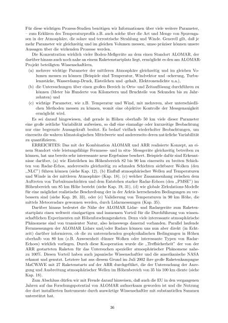 Institutsbericht 2002/2003 - Leibniz-Institut für Atmosphärenphysik ...