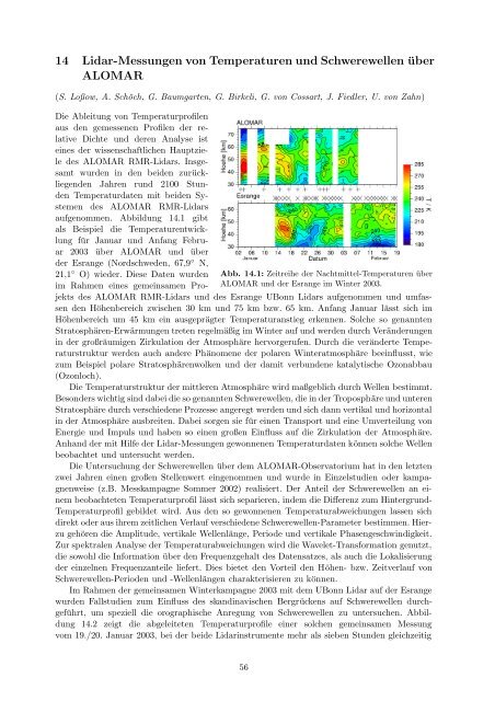 Institutsbericht 2002/2003 - Leibniz-Institut für Atmosphärenphysik ...