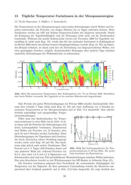 Institutsbericht 2002/2003 - Leibniz-Institut für Atmosphärenphysik ...