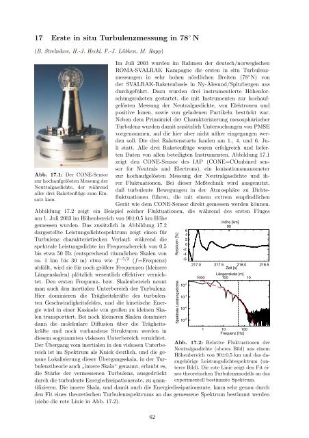 Institutsbericht 2002/2003 - Leibniz-Institut für Atmosphärenphysik ...