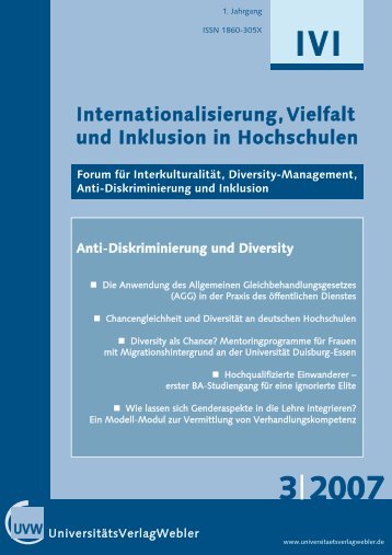 Internationalisierung,Vielfalt und Inklusion in Hochschulen