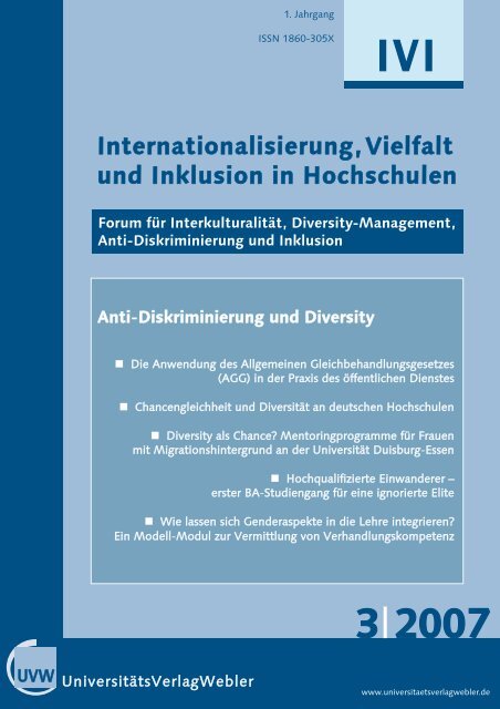 Internationalisierung,Vielfalt und Inklusion in Hochschulen