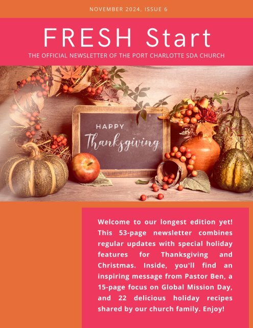 FRESH START November 2024