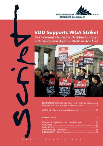 script 04/2007 - Verband Deutscher Drehbuchautoren eV (VDD)