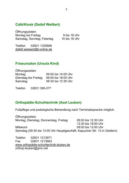 Anbieter Gesundheitszentrum - St.-Clemens-Hospital Geldern