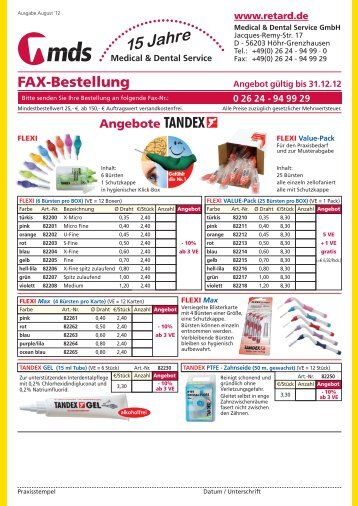 Angebote - MDS-Dental