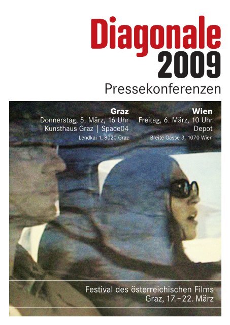 Dank an Förderer, Sponsoren, Kooperations - diagonale 2009