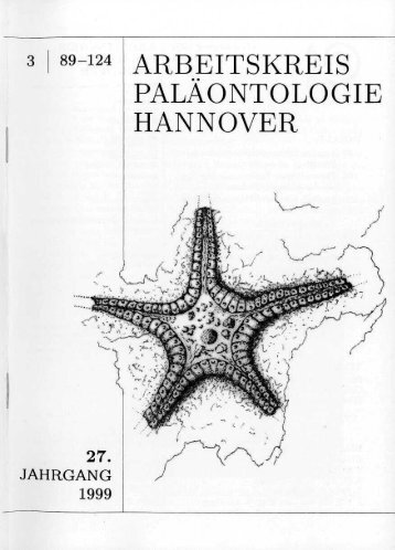 27. - Arbeitskreis Paläontologie Hannover