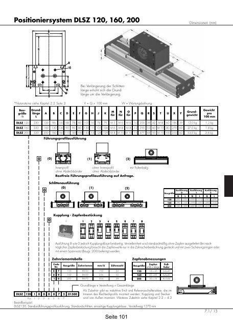 Positioniersysteme - Lineartechnik Korb