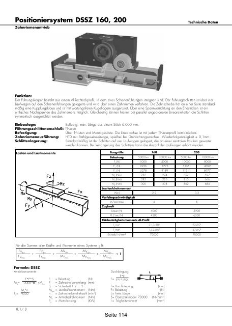 Positioniersysteme - Lineartechnik Korb