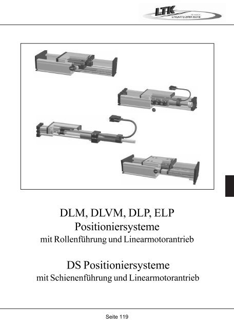 Positioniersysteme - Lineartechnik Korb