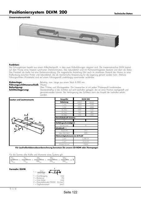 Positioniersysteme - Lineartechnik Korb