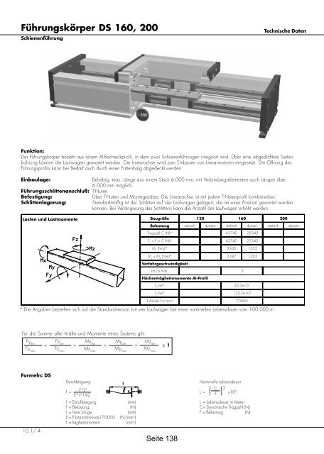 Positioniersysteme - Lineartechnik Korb