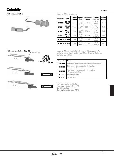 Positioniersysteme - Lineartechnik Korb