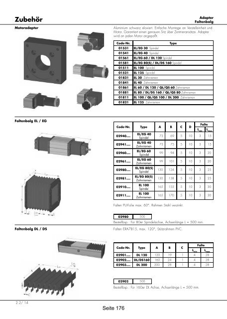 Positioniersysteme - Lineartechnik Korb