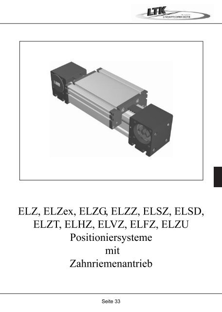 Positioniersysteme - Lineartechnik Korb