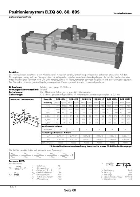 Positioniersysteme - Lineartechnik Korb