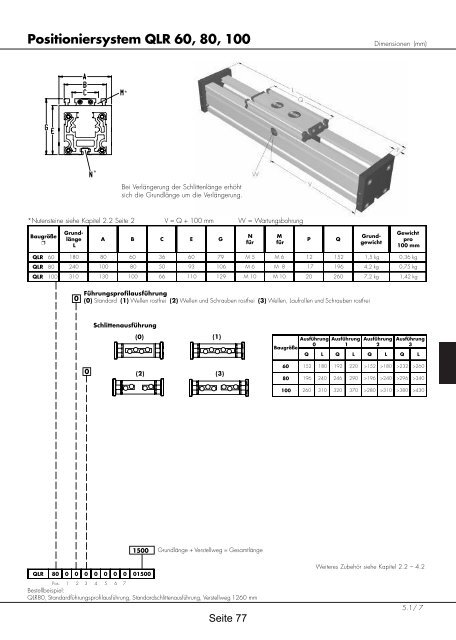 Positioniersysteme - Lineartechnik Korb