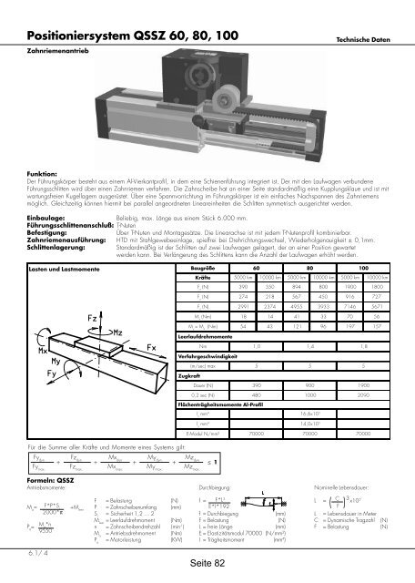 Positioniersysteme - Lineartechnik Korb