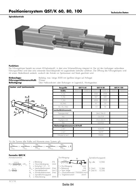 Positioniersysteme - Lineartechnik Korb