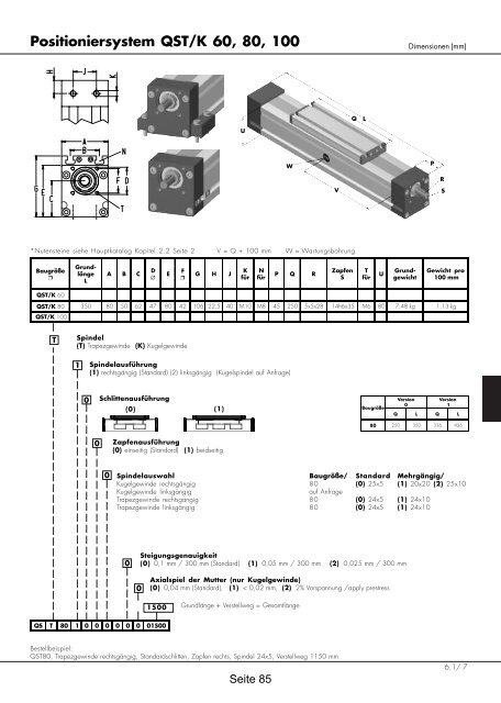 Positioniersysteme - Lineartechnik Korb