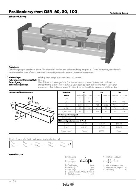 Positioniersysteme - Lineartechnik Korb