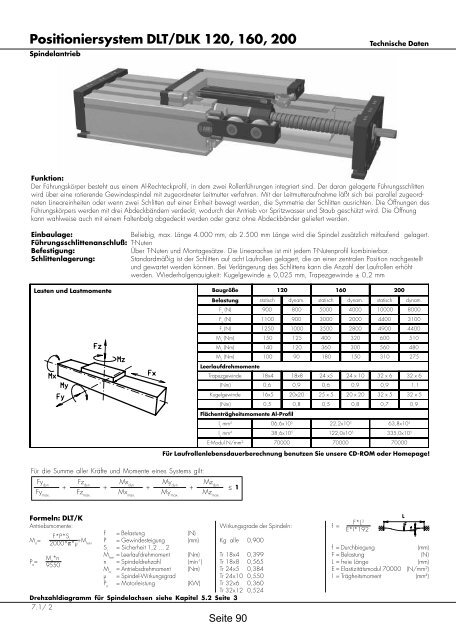 Positioniersysteme - Lineartechnik Korb