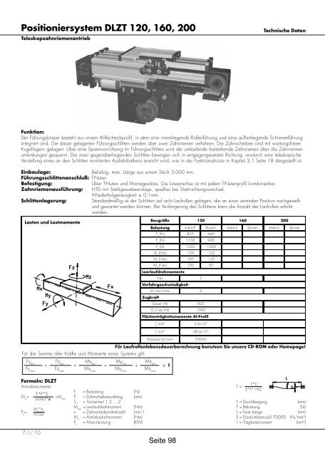 Positioniersysteme - Lineartechnik Korb