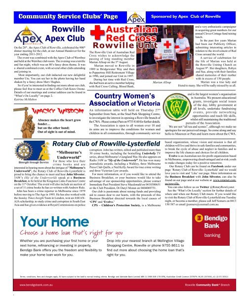 September 2012 - Rowville Lysterfield Comunity News