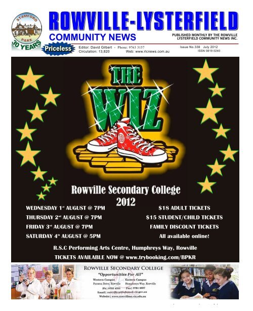 July 2012 - Rowville Lysterfield Comunity News