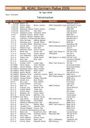 26. ADAC Stormarn Rallye 2009 - MSC Trittau eV im ADAC