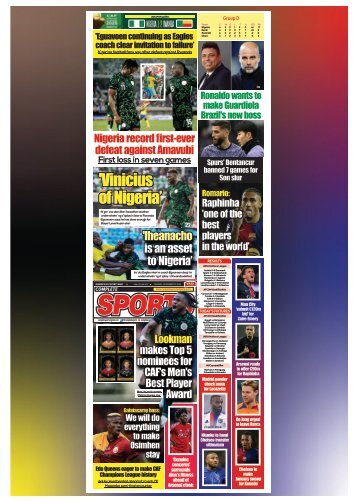 COMPLETE SPORTS - TUESDAY, NOV 19, 2024