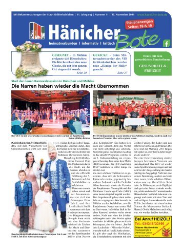 Hänicher Bote | November-Ausgabe 2024