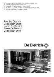 Four De Dietrich De Dietrich Oven Horno De Dietrich Forno De ...