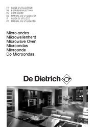 Micro-ondes Mikrowellenherd Microwave Oven ... - De Dietrich