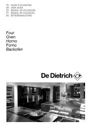 Four Oven Horno Forno Backofen - De Dietrich