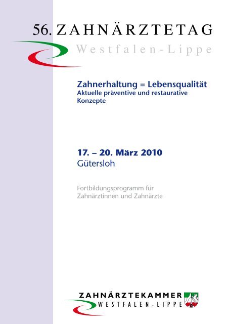 Zahnerhaltung = Lebensqualität - Gütersloh Marketing GmbH