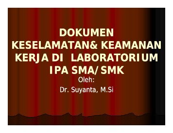 dokumen keselamatan& keamanan keselamatan& keamanan kerja ...