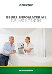 NEUES INFOMATERIAL für Ihre PatIenten - Straumann