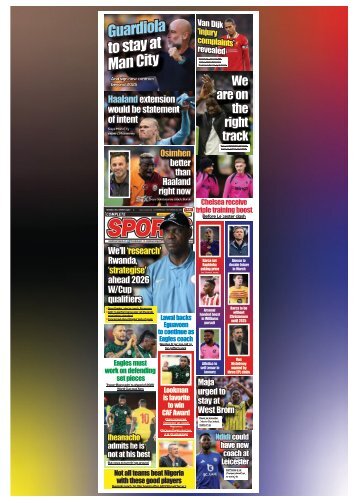 COMPLETE SPORTS - WEDNESDAY, NOV 20, 2024