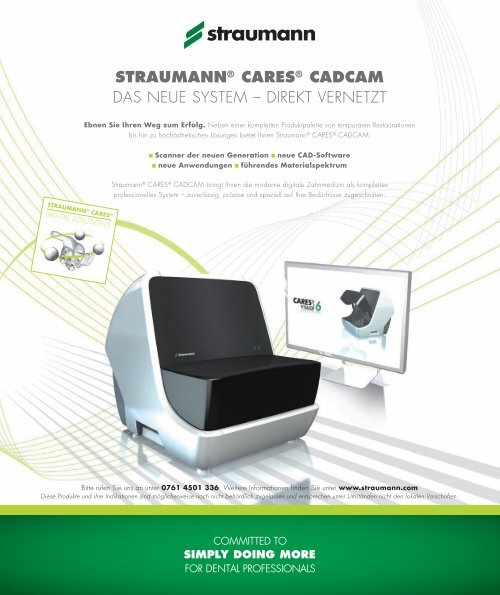 straumann® cares® cadcam - bei Straumann Deutschland