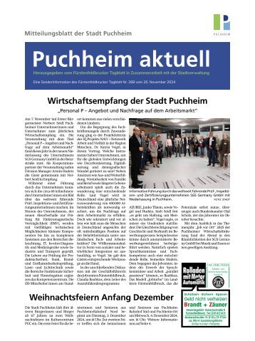 Mitteilungsblatt der Stadt Puchheim | November 2024