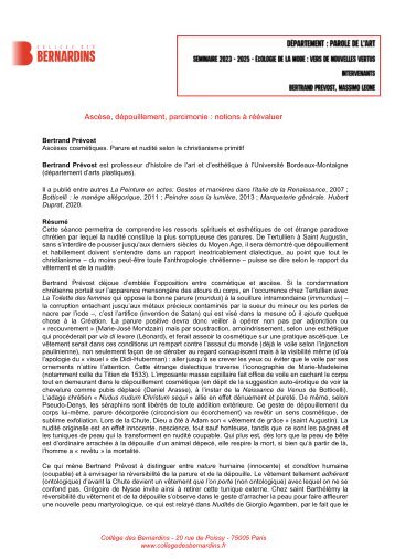 2024 - Octobre -  Ecologie de la mode
