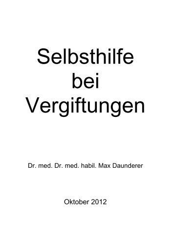 Therapieschritte Überblick - ToxCenter e.V.