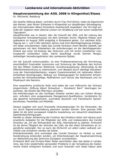 Rundbrief Nr. 75 - Albert-Schweitzer-Komitee eV Weimar-Startseite