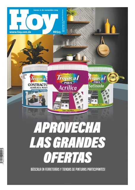 Edición impresa, jueves 21 de noviembre de 2024